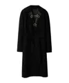 Burberry Mid-length Reversible Wool Car Coat In Black