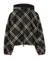 Burberry Reversible Checked Jacket In Black