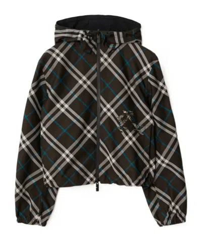 BURBERRY BURBERRY CHECKED REVERSIBLE HOODED JACKET