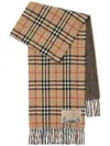 Burberry Reversible Checked Cashmere Scarf In Neutrals