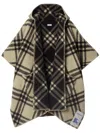 Burberry Reversible Checkered Cape In Neutrals