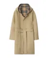 Burberry Reversible Hoodie Coat In Wool