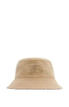 Burberry Kid's Check-lined Reversible Bucket Hat In Sand