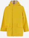 Burberry Reversible Cotton Coat In Yellow