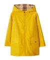 Burberry Reversible Cotton Coat In Yellow