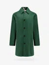Burberry Reversible Gabardine Overcoat Long Sleeves In Multi
