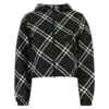 Burberry Embroidered Polyester Reversible Jacket In Black