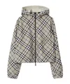 Burberry Women Embroidered Polyester Reversible Jacket In Gray