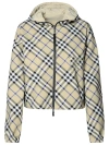 BURBERRY BURBERRY REVERSIBLE CROPPED CHECKED HOODED JACKET