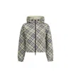 Burberry Gray Polyamide Full-length Jacket In Gray