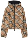 Burberry Embroidered Twill Reversible Jacket In Beige