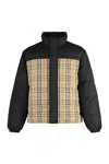 Burberry Checked Reversible Padded Jacket In Black