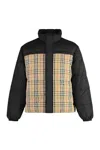 Burberry Checked Reversible Padded Jacket In Black