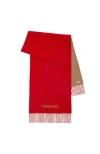 Burberry Ekd Cashmere Reversible Scarf In Pillar/camel