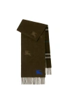 Burberry Reversible Ekd Check Cashmere Scarf In Snug