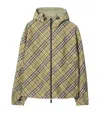 Burberry Reversible Ekd Oversized Jacket In Green