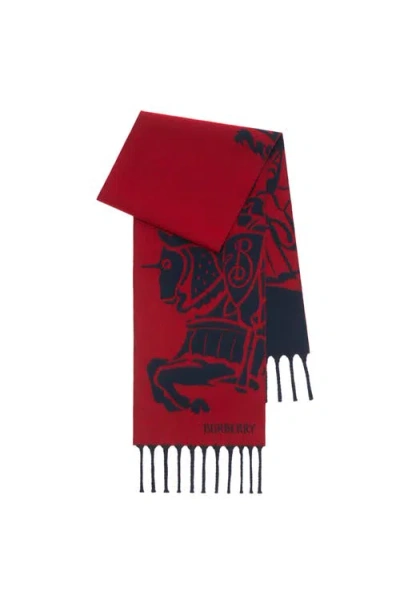 BURBERRY BURBERRY REVERSIBLE EKD WOOL SCARF