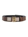 BURBERRY BURBERRY REVERSIBLE EXAGGERATED CHECK LOGO BUCKLED BELT