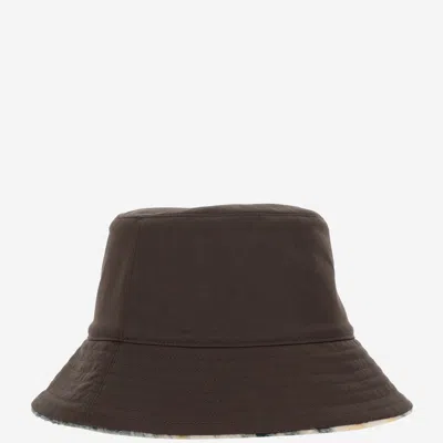 BURBERRY REVERSIBLE FLEECE CHECK BUCKET HAT