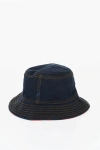 Burberry Reversible Flocked Denim Bucket Hat