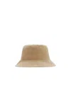 Burberry Reversible Gabardine Bucket Hat In Nude
