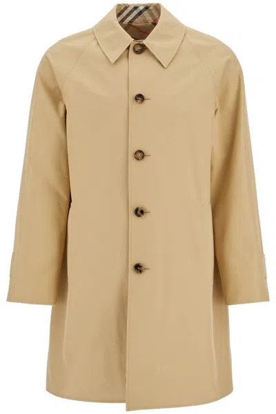 Burberry Reversible Gabardine Car Coat In Beige