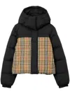 Burberry Lydden Reversible Puffer Jacket In Archive Beige Ip Chk
