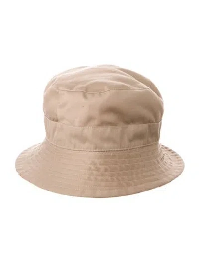 Pre-owned Burberry Reversible House Check Bucket Hat In Neutral