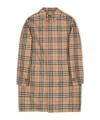 Burberry Cappotto House-check Reversibile In Nude