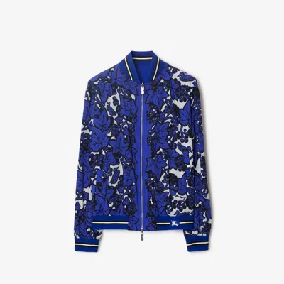 BURBERRY BURBERRY REVERSIBLE IVY SILK BOMBER JACKET