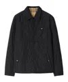 Burberry Reversible Vintage Check Thermoregulated Overshirt In Black