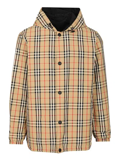 Burberry Reversible Waterproof Jacket In Brown
