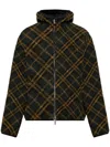 Burberry Reversible Jacket With Icon Check Print In Black