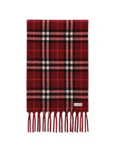 Burberry Reversible Knight-stamp Scarf In Pink