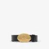 Burberry Reversible Leather Oval Knight Stamp Belt