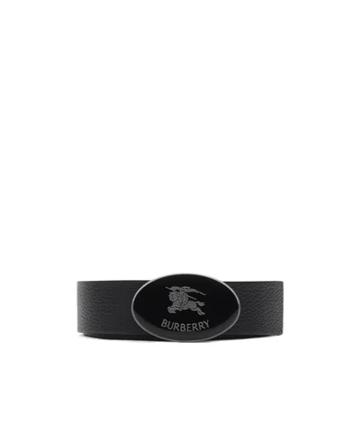Burberry Reversible Leather Oval Knight Stamp Belt
