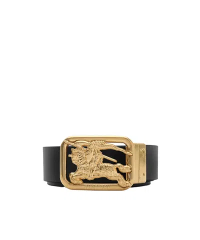 Burberry Reversible Leather Rider Belt In Green