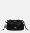 Burberry Horseshoe Reversible Pochette With Coulisse
