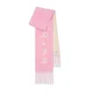 Burberry Reversible Logo Alpaca Wool Blend Scarf In Purple
