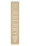 Burberry Reversible Logo Jacquard Wool Scarf