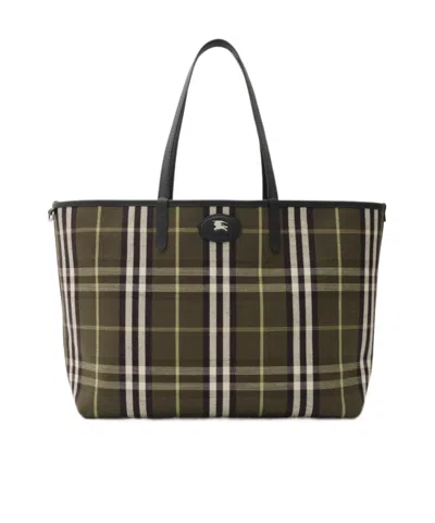 Burberry Reversible Medium Bloomsbury Tote Bag In Brown