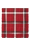 Burberry Wide Check Wool Scarf In Multi