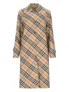 Burberry Ladies Vintage Check Stretch Cotton Button-down Collar Shirt In Beige
