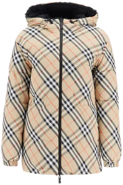Burberry Double-face Quilted Down Jacket In Multicolor