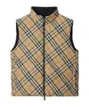 Burberry Reversible Padded Gilet In Multicolor