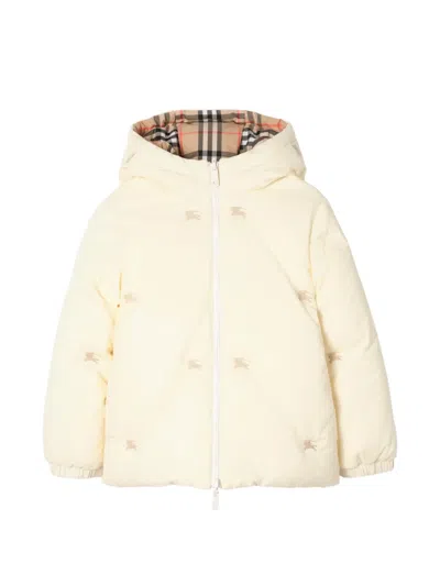 Burberry Kids' Reversible Plaid Down Jacket In Neutrals