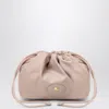 Burberry Reversible Pouch In Pink Nylon With Check Pattern Women