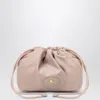 Burberry Reversible Pouch In Pink Nylon With Check Pattern Women