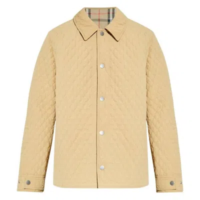 Burberry Reversible Quilted Check Nylon Jacket In Neutral