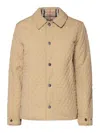 Burberry Reversible Quilted Short Jacket In Beige